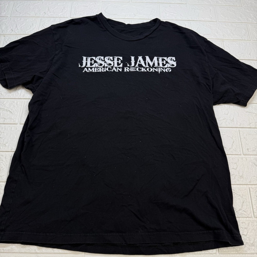 Jesse James Vintage Black Graphic Tee size L